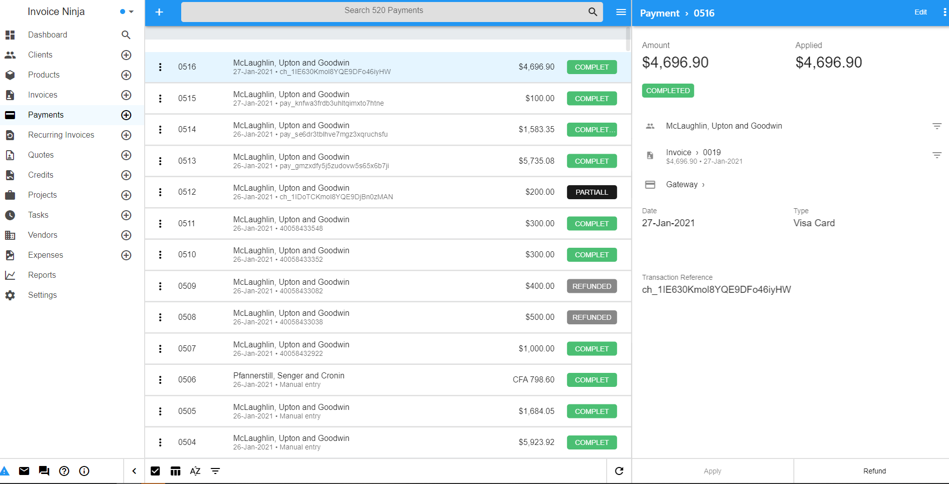 Invoice Ninja v5 Screenshot 2