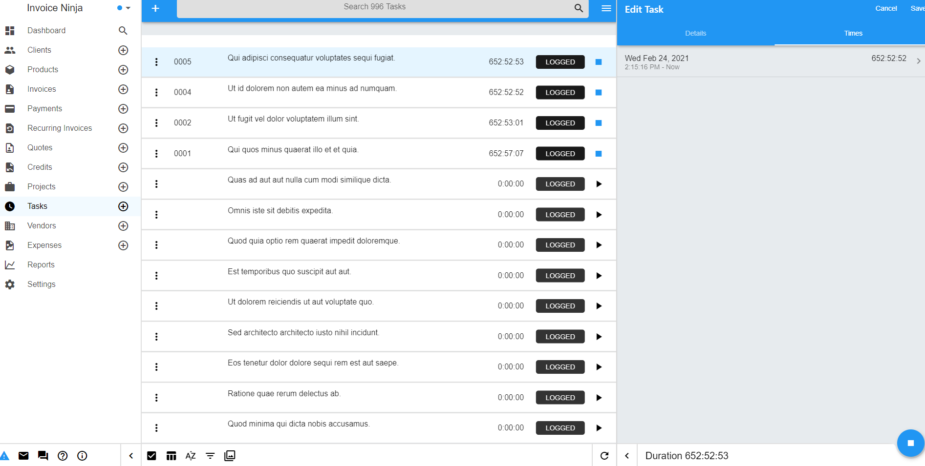 Invoice Ninja v5 Screenshot 3