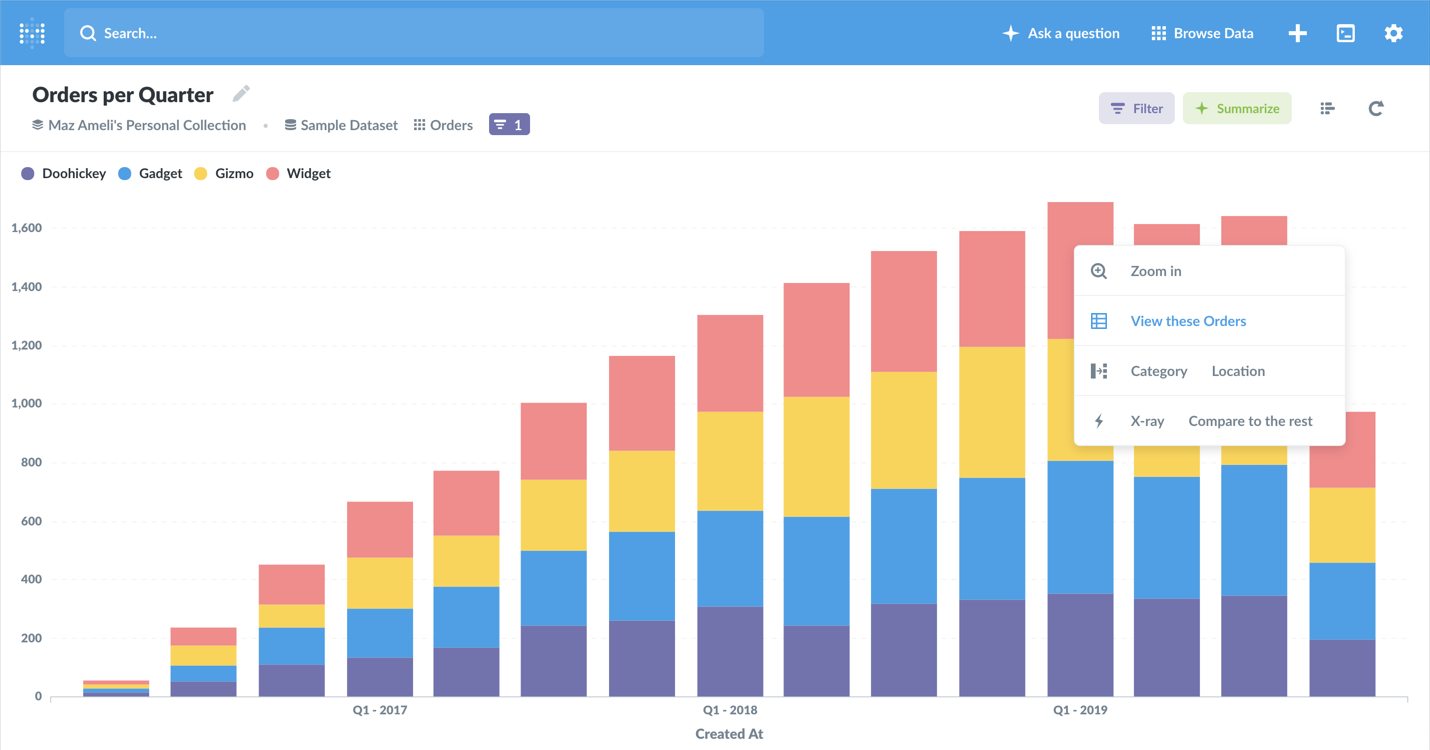 Metabase Screenshot 3