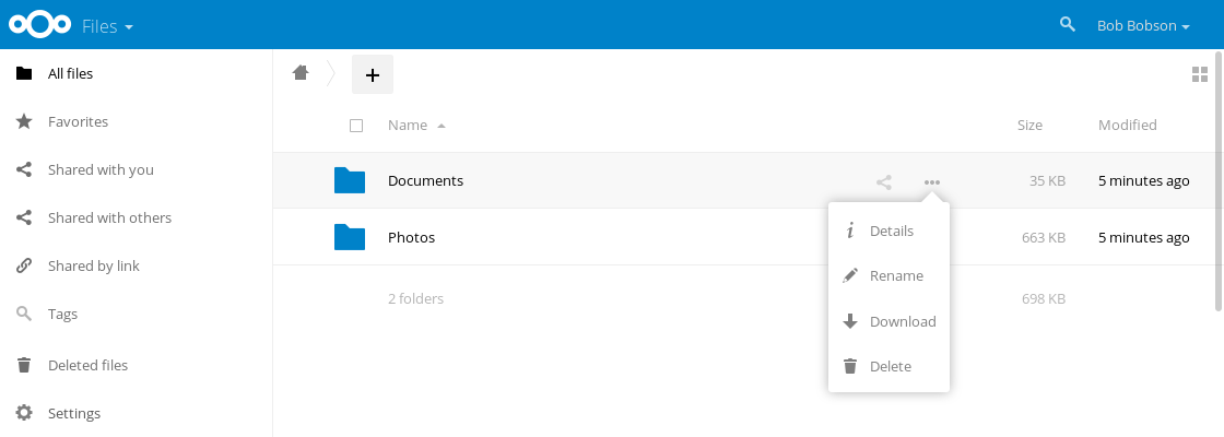 Nextcloud Screenshot 2