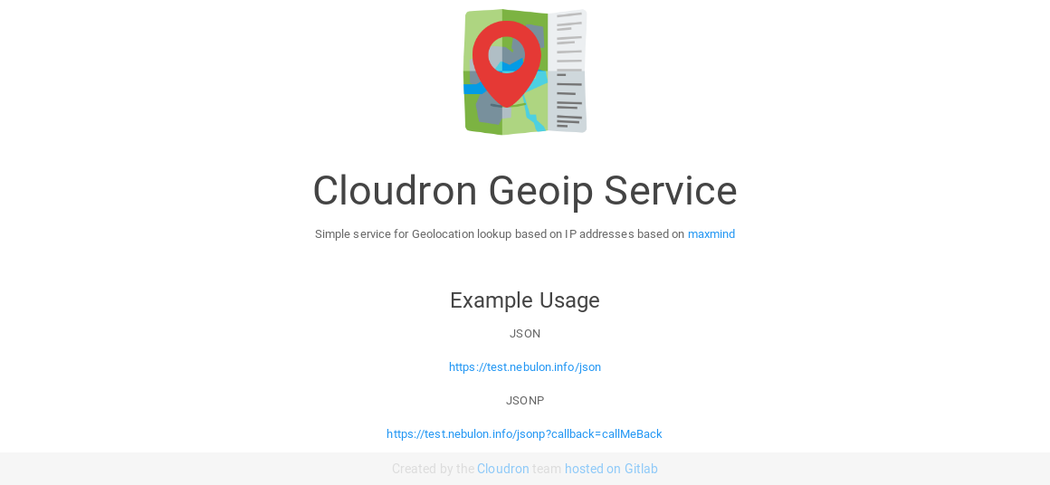 GeoIP Service Screenshot 1