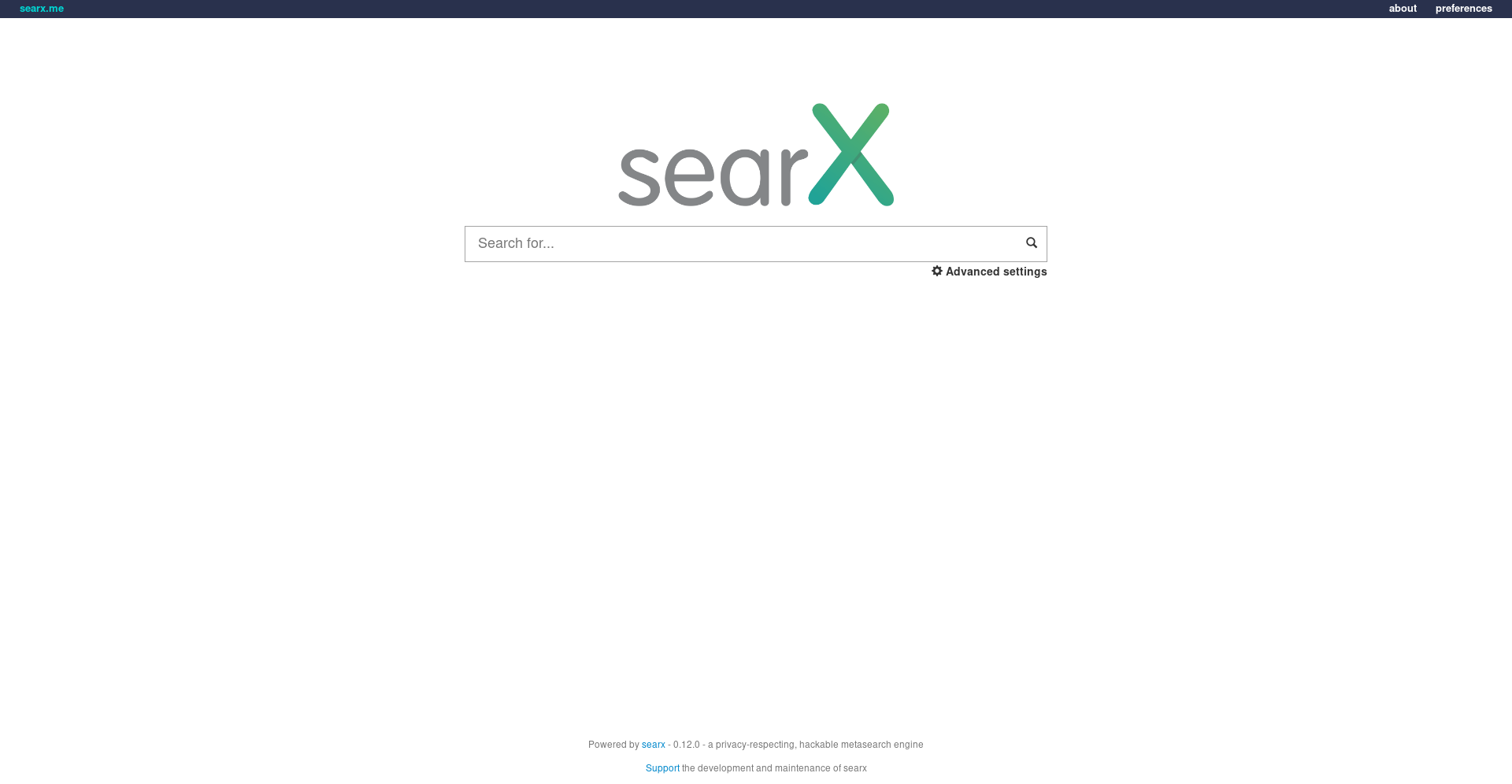 searx Screenshot 1