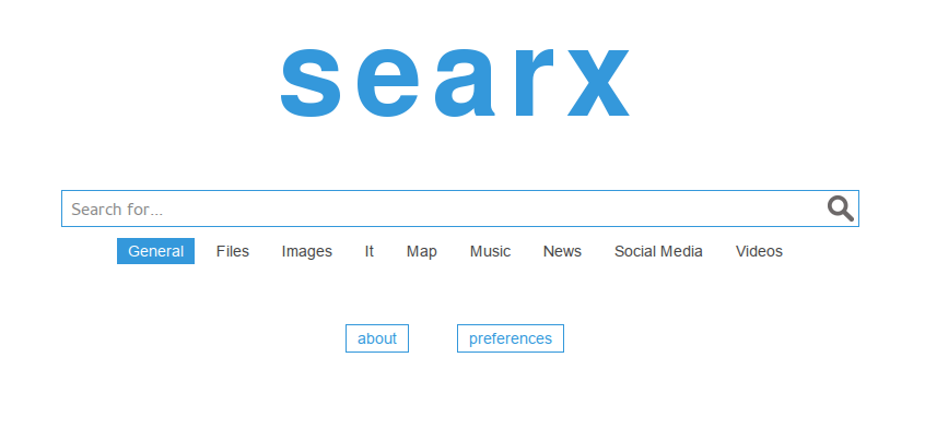 searx Screenshot 3
