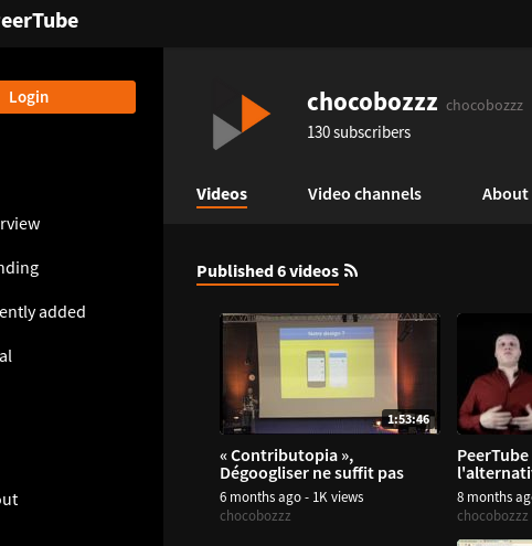 PeerTube Screenshot 2