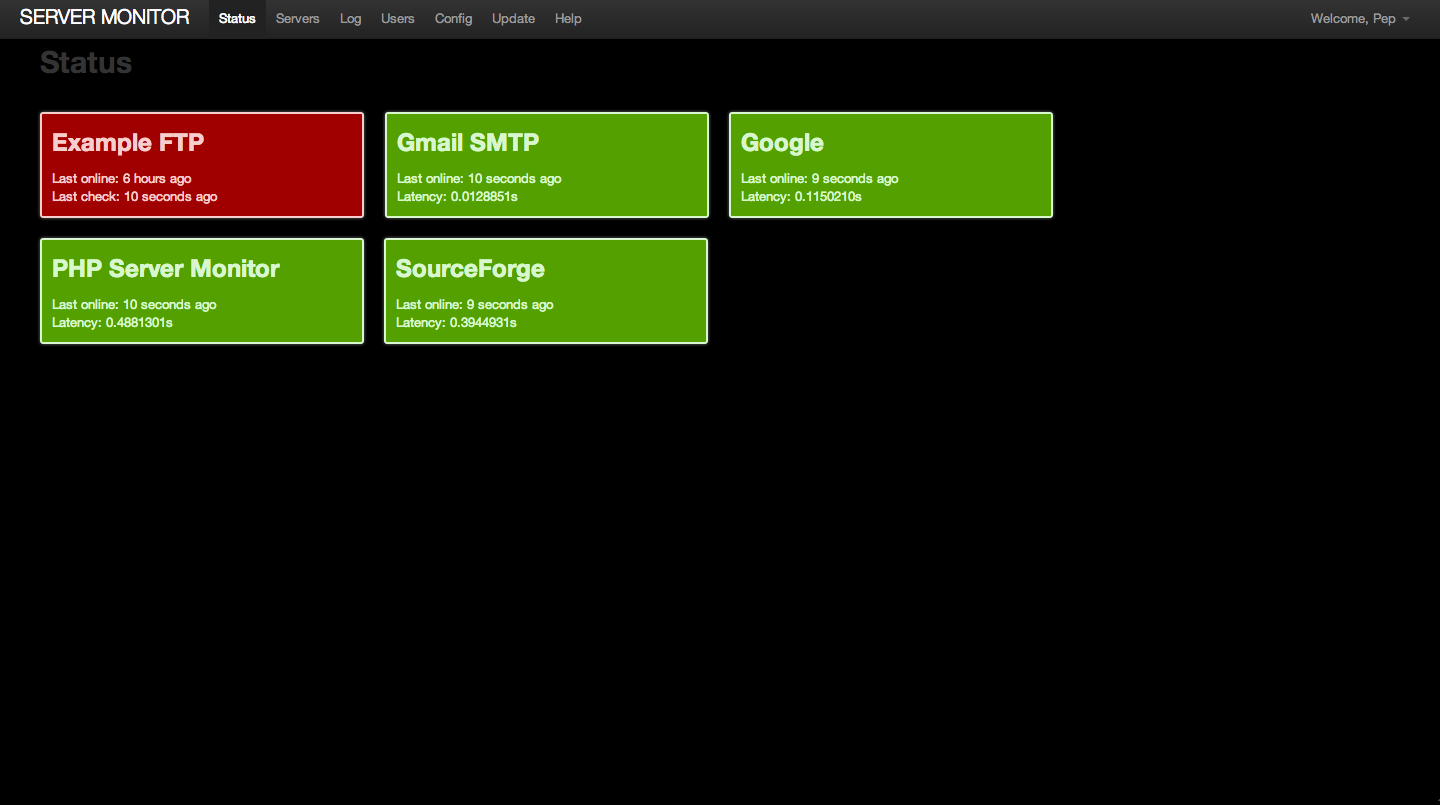 PHP Server Monitor Screenshot 3