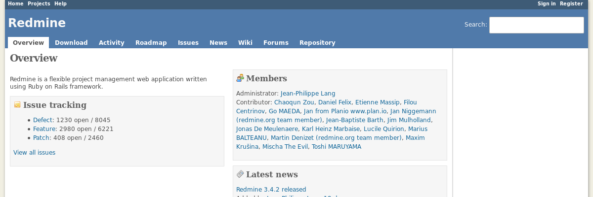 Redmine Screenshot 1